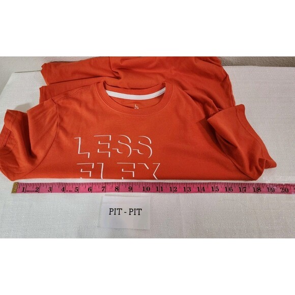 XERSION KIDS LARGE  14-16 ORANGE SHIRT QUICK DRI TEAM QUOTE ATHLETIC BRIGHT TEE - Picture 8 of 9